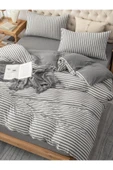 Gray Collection Naturel Pamuk Çift Kişilik Nevresim Takımı - 1