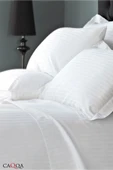 Tek Kişilik Çizgili Saten Otel Nevresim Seti 1 Nevresim + 1 Yastık Kılıfı - 2
