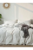 Çizgili White Striped Çocuk ve Genç Tek Kişilik Pamuk Lastikli Nevresim Takımı - 4