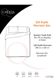 Bahar Çift Kişilik Pamuk Nevresim Seti Nevresim 2 Yastık Kılıfı - 3