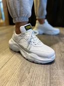 Pabucmarketi Erkek Günlük Ayakkabı Yüksek Taban Kapitone Beyaz thumbnail 1