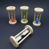 Ahşap Dekoratif 5 Dakikalık Ahşap Kum Saati - 1