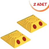 Mini Yol Butonu Trafik Klasik Yol Butonu Otoyol Buton Reflektörlü (2 ADET) thumbnail 1