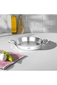 Nehir Silver Indüksiyonlu Ikili Çelik Kapaksız Omlet Sahan Set 16-20cm - Maşa Hediyeli thumbnail 2