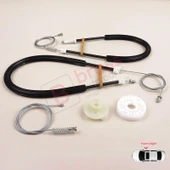 BMW X3 MK2 F25 2010-2014 Makyajsız Kasa 51337267102 İçin Ön Sağ Kapı Cam Kriko Tamir Seti thumbnail 3