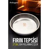 ModaCar Çelik Fırın Tepsisi 27 cm 304 Paslanmaz Çelik - 1
