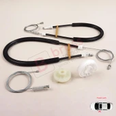 BMW X3 MK2 F25 2010-2014 Makyajsız Kasa 51337267101 İçin Ön Sol Kapı Cam Kriko Tamir Seti thumbnail 5