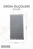 2'li Gri Jelena El Havlusu - 50x90 Cm, 225 Gr, %100 Pamuk, Spa Ve Otel Havlusu, Günlük Kullanıma Uygun thumbnail 3
