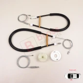 BMW X3 MK2 F25 2010-2014 Makyajsız Kasa 51337267101 İçin Ön Sol Kapı Cam Kriko Tamir Seti thumbnail 2