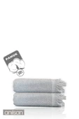 2'li Gri Jelena El Havlusu - 50x90 Cm, 225 Gr, %100 Pamuk, Spa Ve Otel Havlusu, Günlük Kullanıma Uygun thumbnail 2