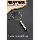ModaCar Patates Ezici 304 Paslanmaz Çelik Havuç Muz Avokado Ezici - 1