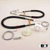 BMW X3 MK2 F25 2010-2014 Makyajsız Kasa 51337267101 İçin Ön Sol Kapı Cam Kriko Tamir Seti thumbnail 4