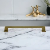 Gediz Metal Antik Sarı Kulp 224 mm Mobilya Çekmece Mutfak Dolabı Dolap Kapak Kulpları Kulb Kulpu - 8