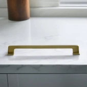 Gediz Metal Antik Sarı Kulp 224 mm Mobilya Çekmece Mutfak Dolabı Dolap Kapak Kulpları Kulb Kulpu - 7