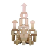 Nessiworld CS-8832 NATURAL AHŞAP BLOK 50 PARÇA - 4