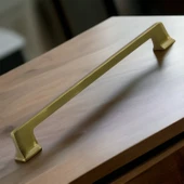 Gediz Metal Antik Sarı Kulp 224 mm Mobilya Çekmece Mutfak Dolabı Dolap Kapak Kulpları Kulb Kulpu - 4