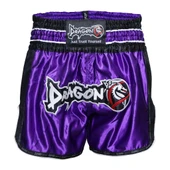 DragonDo MT3075 Retro NEO Kick Boks Şortu Mor Muay Thai Şort - 1