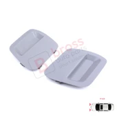 Renault Dacia Duster MK2 HM 2017-2023 511802392R için Ön Tampon Çeki Demiri Kapağı Seti Gri thumbnail 4