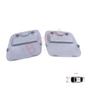 Renault Dacia Duster MK2 HM 2017-2023 511802392R için Ön Tampon Çeki Demiri Kapağı Seti Gri thumbnail 2