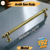 Osmanlı Metal Antik Sarı Kulp 192 mm Mobilya Çekmece Mutfak Dolabı Dolap Kapak Kulpları Kulb Kulpu thumbnail 1