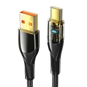 Essager 1 Metre 7A 100W Led Işıklı Süper Hızlı USB To Type C Şarj Data Kablosu, Akım,Isı, Güçlü Kablo - 1