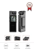 Torima CMR-19 Siyah 4k 180 Derece Vücut Kamerası Wifi Gece Görüşlü Aksiyon Kamerası - 1