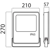 HOROZ LEOPAR-50 50w Led Projektör Siyah 6400K IP65 thumbnail 2