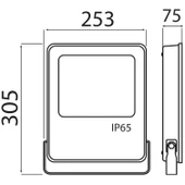 HOROZ LEOPAR-100 100w Led Projektör Siyah 6400K IP65 - 2