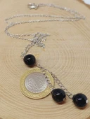 Golden Obdiyen Taşı Zincirli Kolye (36015) - 3