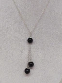 Golden Obdiyen Taşı Zincirli Kolye (36015) - 5