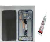 REDMİ NOTE 8 PRO Ekran Dokunmatik Çıtalı (SİYAH) B7000 YAPIŞTIRICI - 1