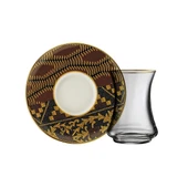 Sandro Moreno 1453 Kariye Gold 12 Parça 6 Kişilik Çay Seti 110 Ml Ar211445 - 5