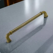 Alfa Metal Antik Sarı Kulp 224 mm Mobilya Çekmece Mutfak Dolabı Dolap Kapak Kulpları Kulb Kulpu thumbnail 5