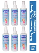 Nevin Kolay Tarama Saç Spreyi Panthenol Özlü 200ml 6 Adet - 1