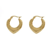 Çelik Küpe Altın Kaplama Kadın Kalpli Model UNK-820 thumbnail 3