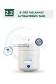 2.2G 8 Litre Paslanmaz Çelik Su Deposu Su Arıtma Tankı + Ücretsiz Tank Vanası - 1