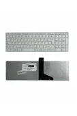 Toshiba ile Uyumlu Satellite C855-1W4, C855-1W7, C855-1WC Klavye Çerçeveli Beyaz TR - 1