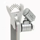 Evrensel Led Işıklı Mini Cep Mikroskobu, Tüm Kameralı Telefonlar Için No:9882w - 4