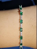 SilverPoint Renkli Zirkon Taşlı Bileklik thumbnail 1