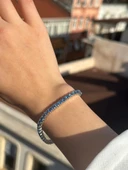 SilverPoint Renkli Taşlı Su Yolu Bileklik thumbnail 2