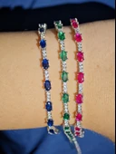 SilverPoint Renkli Zirkon Taşlı Bileklik thumbnail 2