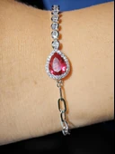 SilverPoint Damla Taşlı Bileklik thumbnail 1