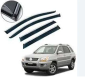 Kia Sportage Uyumlu 2003 2009 Kromlu Cam Rüzgarlığı İthal - 1