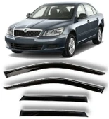 Skoda Octavia Uyumlu 2004 2012 Kromlu Cam Rüzgarlığı İthal - 1