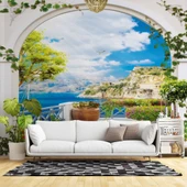 Balkon ve Deniz Manzaralı Duvar Kağıdı thumbnail 1