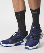 Salomon Supercross 4 Erkek Koşu Ayakkabısı - Blue Print/Black/Lapis Blue - 6
