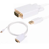 Mini Displayport To Vga Thunderbolt Monitör Çevirici Dönüştürücü Kablo 3 Metre thumbnail 2