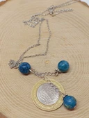 Apatit Taşı Zincirli Kolye (9342) thumbnail 3