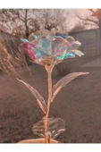 2 adet sonsuzluk gülü galaxy rose kelebek buketi hediye yılbaşı anneler sevgililer günü hediye - 2