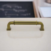Alfa Metal Antik Sarı Kulp 128 mm Mobilya Çekmece Mutfak Dolabı Dolap Kapak Kulpları Kulb Kulpu thumbnail 6